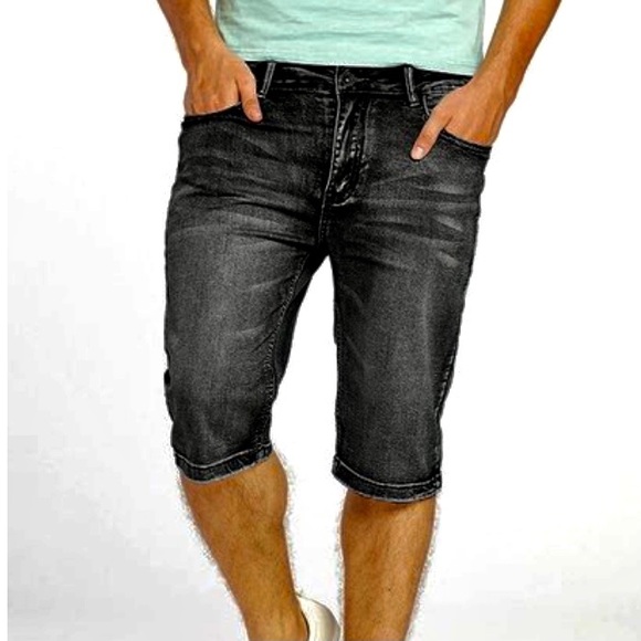 Nick Danger Other - Nick danger faded black denim shorts